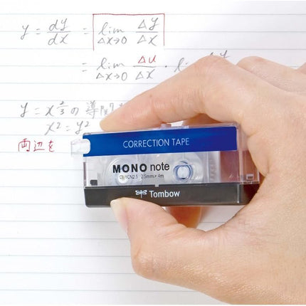 Tombow, Correction Tape, MONO note, 2.5mm, Black, CT-YCN2.5C11 5 Pieces CT-YCN2.5C11-5P