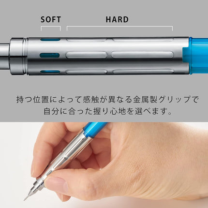 Pentel Mechanical Pencil PG-METAL350 0.3mm, Clear Blue, PG313-TS, 10 Pieces