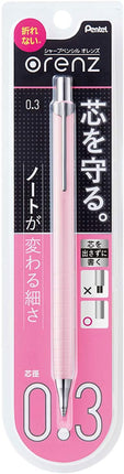 Pentel Mechanical Pencil Orenz 0.3mm XPP503-P2 Pastel Pink