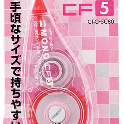 Tombow, Correction Tape, MONO CF, CF5, 5mm, Pink, 10 Pieces,  CT-CF5C80-10P