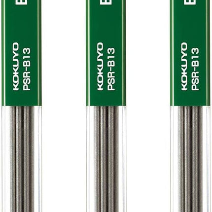 KOKUYO Mechanical Pencil Lead Refill 1.3mm B, Set of 3, PSR-B13-1PX3SET