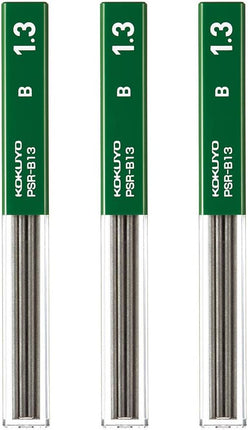 KOKUYO Mechanical Pencil Lead Refill 1.3mm B, Set of 3, PSR-B13-1PX3SET