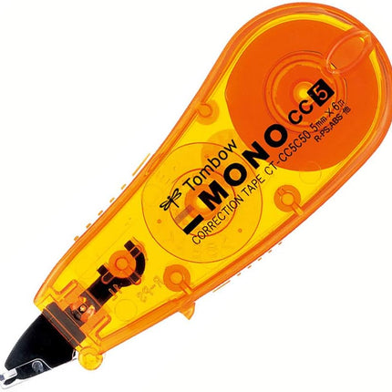 Tombow, Correction Tape, MONO CC, CC5, 5mm, Orange, CT-CC5C50 10 Pieces, CT-CC5C50-10P