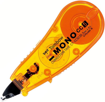 Tombow, Correction Tape, MONO CC, CC5, 5mm, Orange, CT-CC5C50 10 Pieces, CT-CC5C50-10P