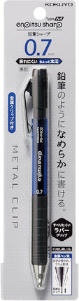 KOKUYO Mechanical Pencil Enpitsu Sharp TypeM Rubber Grip, 0.7mm Blue, PS-P402B-1P