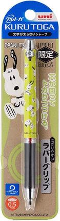 uni Mitsubishi Pencil Mechanical Pencil, Kuru Toga Rubber Grip, 0.5mm, Snoopy Jump, M5-856PN 1P, M5856PN1P.SNJ