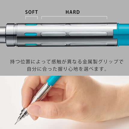 Pentel Mechanical Pencil PG-METAL350 0.5mm, Bright Blue, PG315-S, 10 Pieces