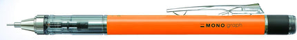 Tombow Mechanical Pencil MONO graph 0.5 Neon Color, 0.5mm, Neon Orange, DPA-134D