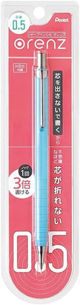 Pentel Mechanical Pencil Orenz 0.5mm, Soda Blue, XPP505-GS, Set of 5