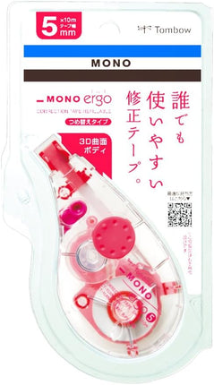 Tombow, Correction Tape, MONO ergo N5, 5mm, CT-YUXN5 5 Pieces, CT-YUXN5-5P