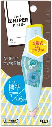 PLUS, Correction Tape, Whiper PT, 5mm, Pale Blue, WH-645, 48-756