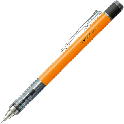 Tombow Mechanical Pencil MONO graph 0.5 Neon Color, 0.5mm, Neon Orange, DPA-134D