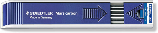 Staedtler Drawing Lead Refill Mars Carbon 2.0mm B, 200-B