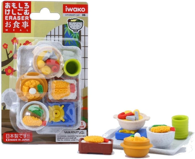 Iwako, Eraser, Meal, 10 Pieces, Blister Pack, ER-981035