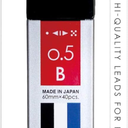 Tombow Mechanical Pencil Lead Refill MONO graph MG 0.5mm B Mono Color, ECG-120