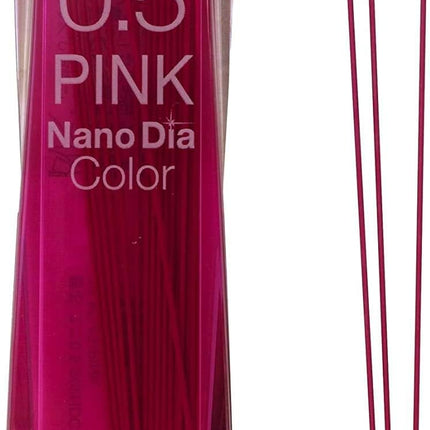 uni Mitsubishi Pencil Mechanical Pencil Lead Refill Nano Dia Color 0.5mm Pink, U05202NDC.13, Set of 2