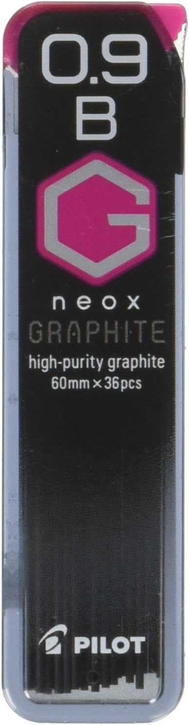 PILOT Mechanical Pencil Lead Refill neox GRAPHITE 0.9mm B, HRF9G-20-B