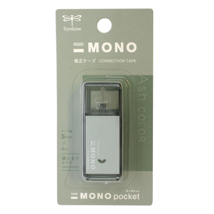 Tombow, Correction Tape, MONO pocket, Limited, 5mm, Ash Color Sage, CT-CM5C603L