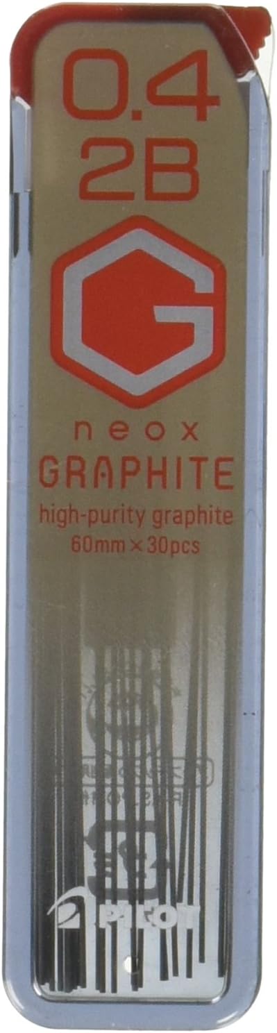 PILOT Mechanical Pencil Lead Refill neox GRAPHITE 0.4mm 2B, HRF4G-20-2B