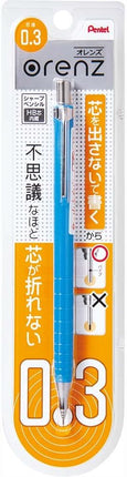 Pentel Mechanical Pencil Orenz 0.3mm, Sky Blue, XPP503-S