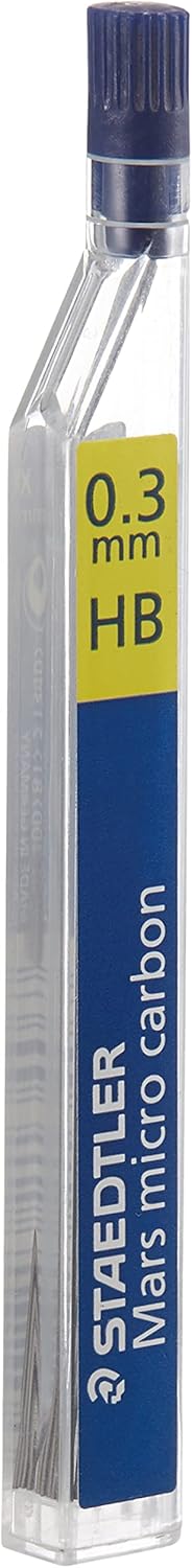 Staedtler Mechanical Pencil Lead Refill Mars Micro Carbon 0.3mm HB, 250 03-HB