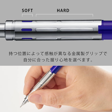 Pentel Mechanical Pencil PG-METAL350 0.5mm, Deep Blue, PG315-C, 10 Pieces