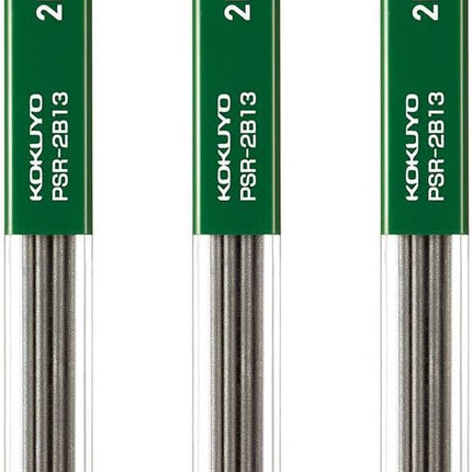 KOKUYO Mechanical Pencil Lead Refill 1.3mm 2B, Set of 3, PSR-2B13-1PX3SET