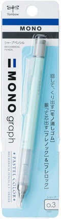 Tombow Mechanical Pencil MONO graph 0.3 Pastel Color, 0.3mm, Mint Green, DPA-137C