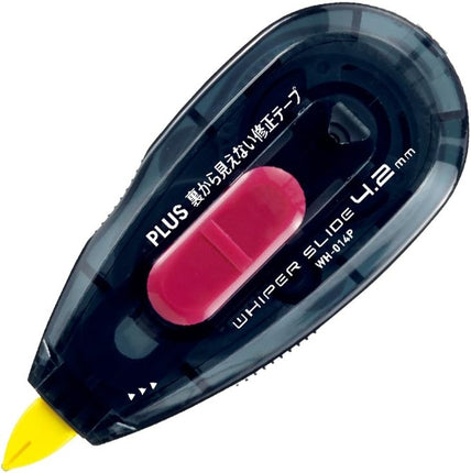 PLUS, Correction Tape, Whiper Slide, Invisible Correction Tape Unseen from the Back, Black/Pink, 5mm, WH-014P, 47-613