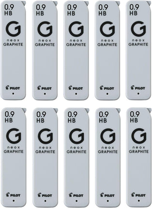 PILOT Mechanical Pencil Lead Refill neox GRAPHITE 0.9mm HB, 10 Pieces, 10HRFG09HB