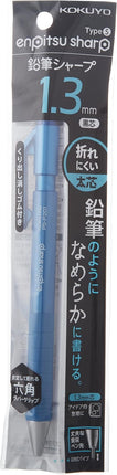 KOKUYO Mechanical Pencil Enpitsu Sharp TypeS, 1.3mm Blue (Hanging Pack), PS-P201B-1P
