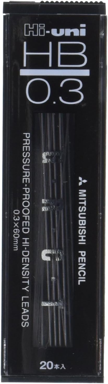 uni Mitsubishi Pencil Mechanical Pencil Lead Refill Hi-uni 0.3mm HB, HU03300HB