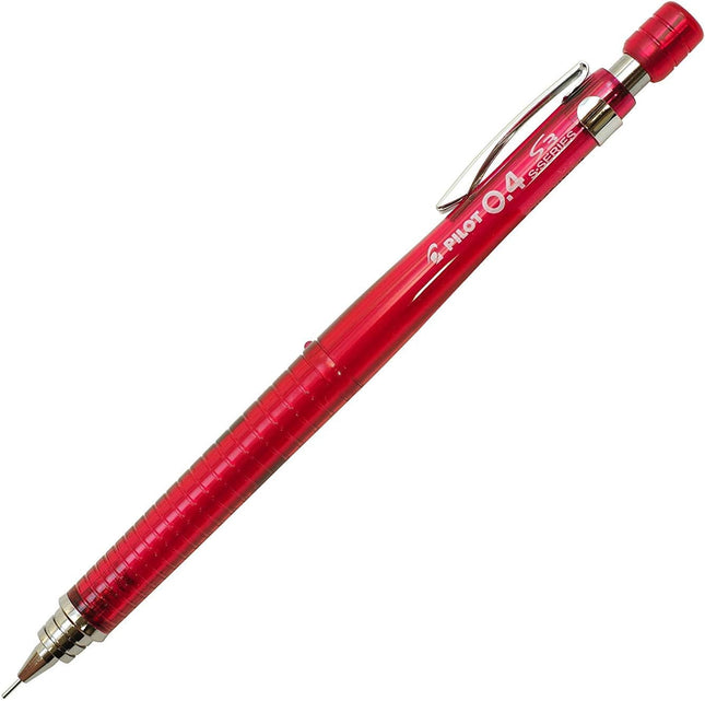 PILOT Mechanical Pencil S3, 0.4mm, Transparent Red, HPS-30R-TR4