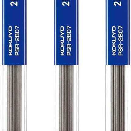 KOKUYO Mechanical Pencil Lead Refill 0.7mm 2B, Set of 3, PSR-2B07-1PX3SET