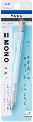 Tombow Mechanical Pencil MONO graph 0.3 Pastel Color, 0.3mm, Ice Blue, DPA-137A