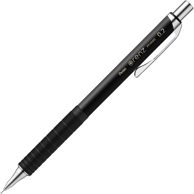 Pentel Mechanical Pencil Orenz Metal Grip 02 XPP1002G2-A Black