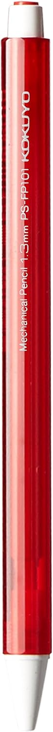 KOKUYO Mechanical Pencil Enpitsu Sharp Candy Color, 1.3mm Red, PS-PT111R-1P