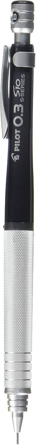 PILOT Mechanical Pencil S10, 0.3mm, Transparent Black, HPS-1SR-TB3