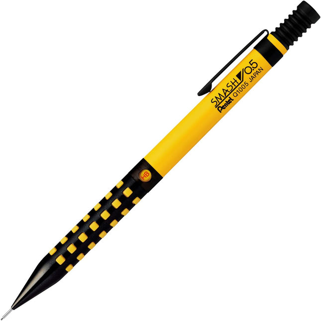 Pentel Mechanical Pencil Smash 0.5mm, Yellow x Black, Q1005-PL3