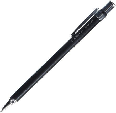 PILOT Mini Mechanical Pencil couleur, 0.5mm, Metal Black, HCL-50R-MB