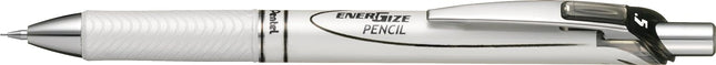 Pentel Mechanical Pencil Energize Pencil 0.5mm, Pearl White Black, PL75-AW, 10 Pieces Pack