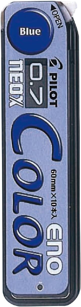 PILOT Color Eno Mechanical Pencil Lead Refill 0.7mm Blue, 10 Pieces, HRF7C-2S10L