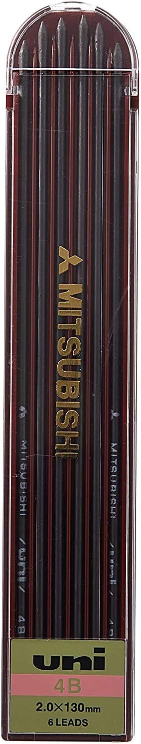 uni Mitsubishi Pencil uniHodler Refill 4B, ULN4B, Set of 7