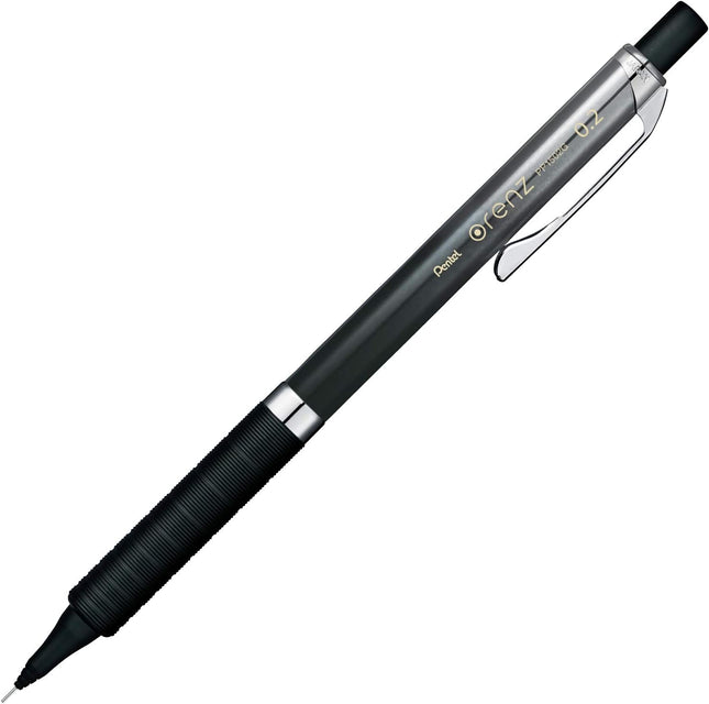 Pentel Mechanical Pencil Orenz 0.2mm, Neptunite Black, XPP1502G-MGA