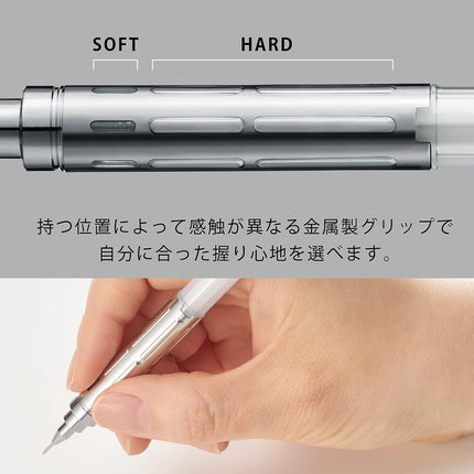 Pentel Mechanical Pencil PG-METAL350 0.3mm, Clear White, PG313-TW, 10 Pieces