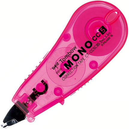 Tombow, Correction Tape, MONO CC, CC5, 5mm, Pink, 10 Pieces, CT-CC5C80-10P