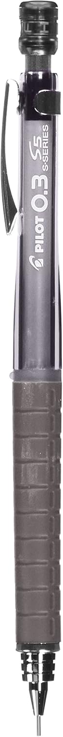 PILOT Mechanical Pencil S5, 0.3mm, Transparent Black, HPS-50R-TB3