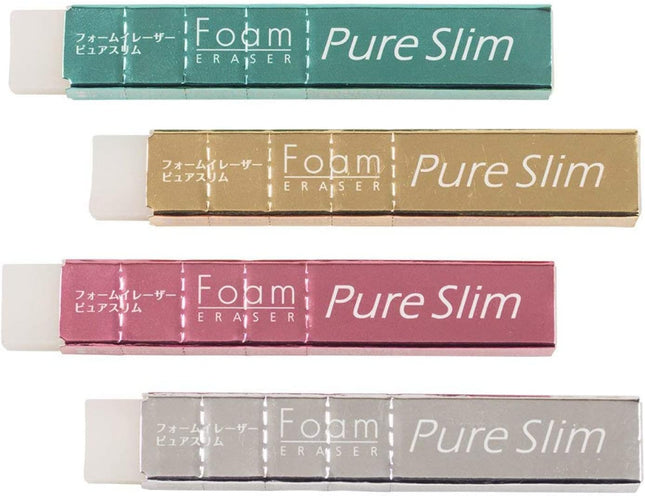 Sakura, Eraser, Foam Eraser Pure Slim, 4 Colors, RFWPS-4P