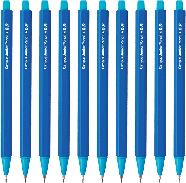 KOKUYO Mechanical Pencil Campus Junior Pencil, 0.9mm Blue, 10 Pieces, PS-C100B-1PX10