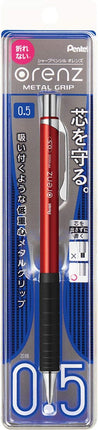 Pentel Mechanical Pencil Orenz Metal Grip 05 XPP1005G2-B Red